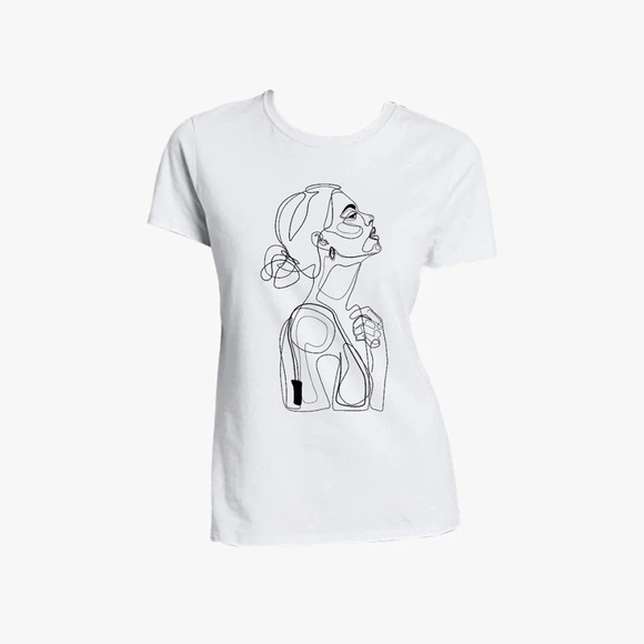 Beauty white T-shirt - Picture 1 of 2